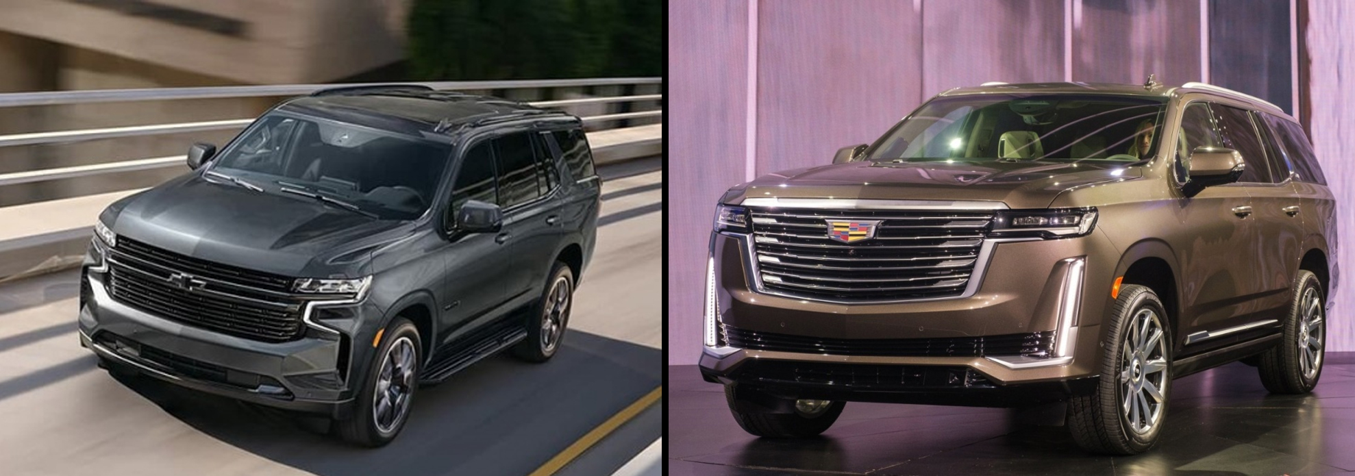CADILLAC ESCALADE ПРОТИВ CHEVROLET TAHOE
