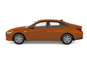 Hyundai Elantra-new, не металлик, красно-оранжевый перламутр