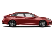 Hyundai Sonata, не металлик, красный
