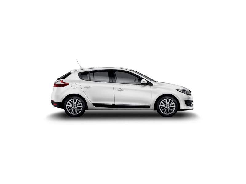Renault Megane, не металлик, белый лед