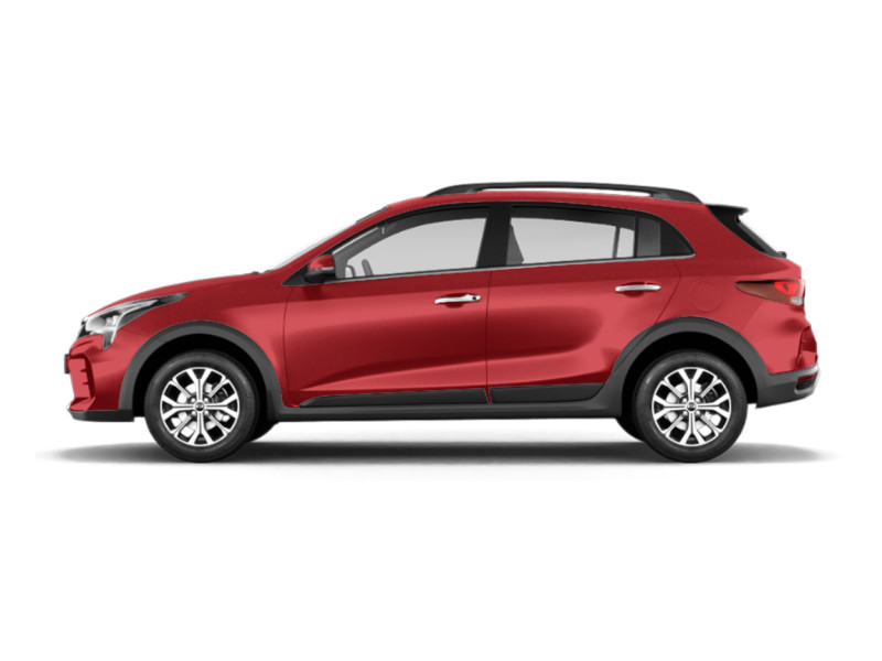 Kia Rio_x-line, металлик, dragon red
