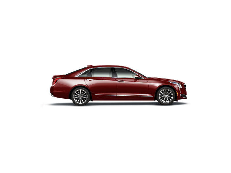 Cadillac Ct6, металлик, красный металлик