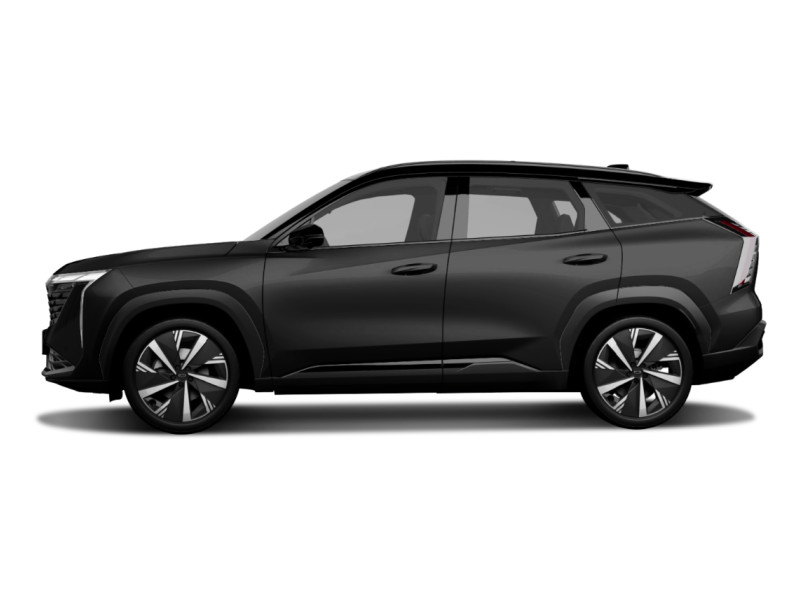 Geely Atlas-new, металлик, черный металлик (unbounded black)