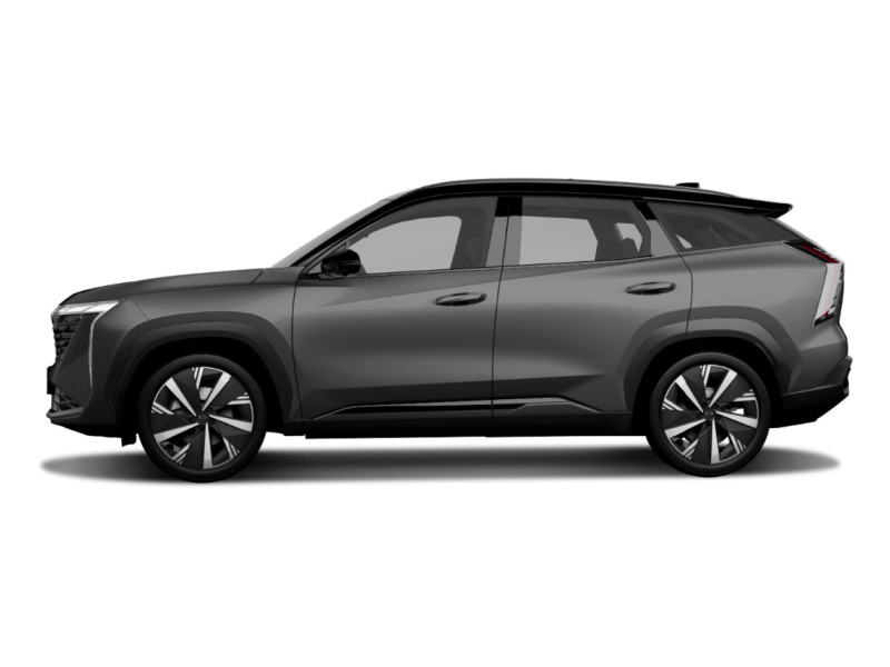 Geely Atlas-new, не металлик, светло-серый
