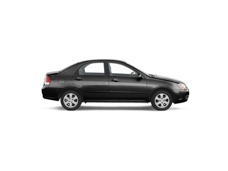 Kia Spectra, металлик, черный