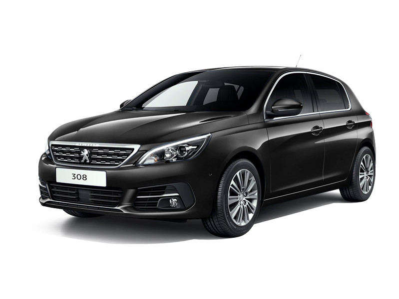 Peugeot 308, не металлик, черный