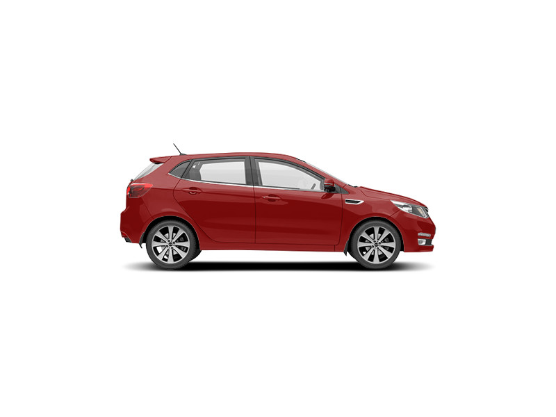 Kia Rio4, не металлик, fiery red