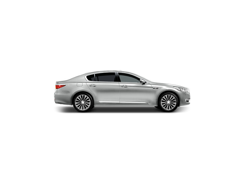 Kia Quoris, не металлик, bright silver/серебристый