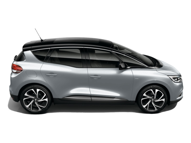 Renault Scenic_ii, металлик, белый лед