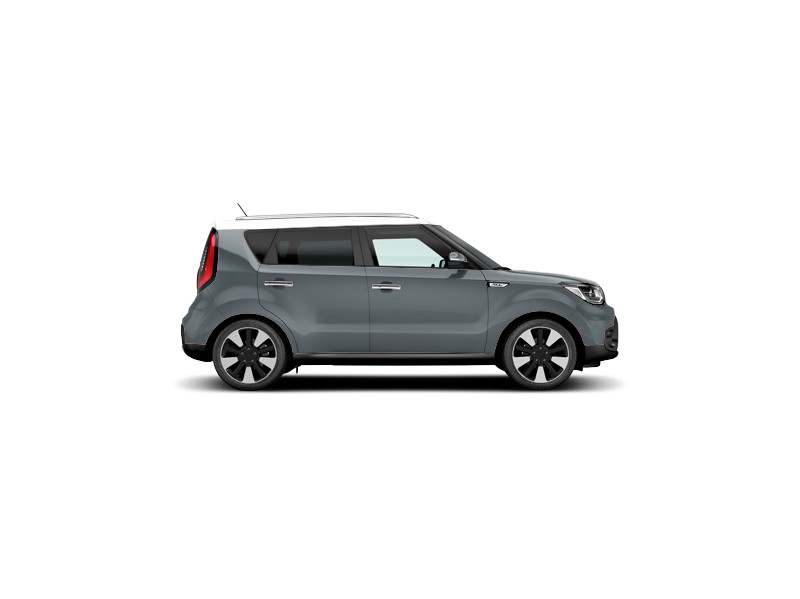 Kia Soul, не металлик, newport blue/синий + clear white/белый