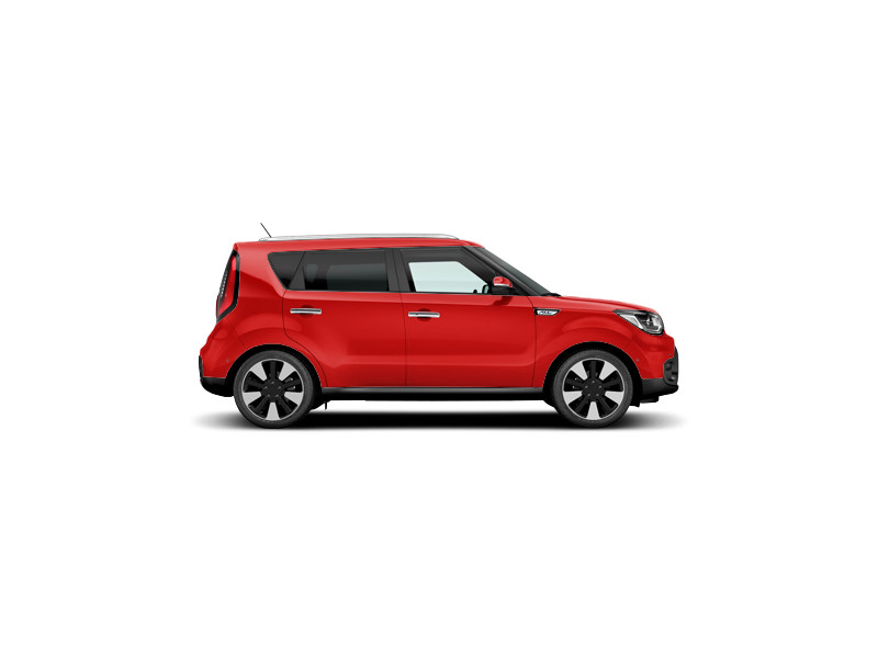 Kia Soul, не металлик, красный (runway red)