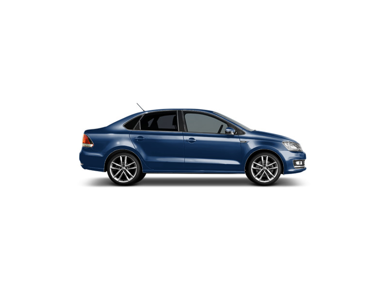 Volkswagen Polo, металлик, синий `reef blue`