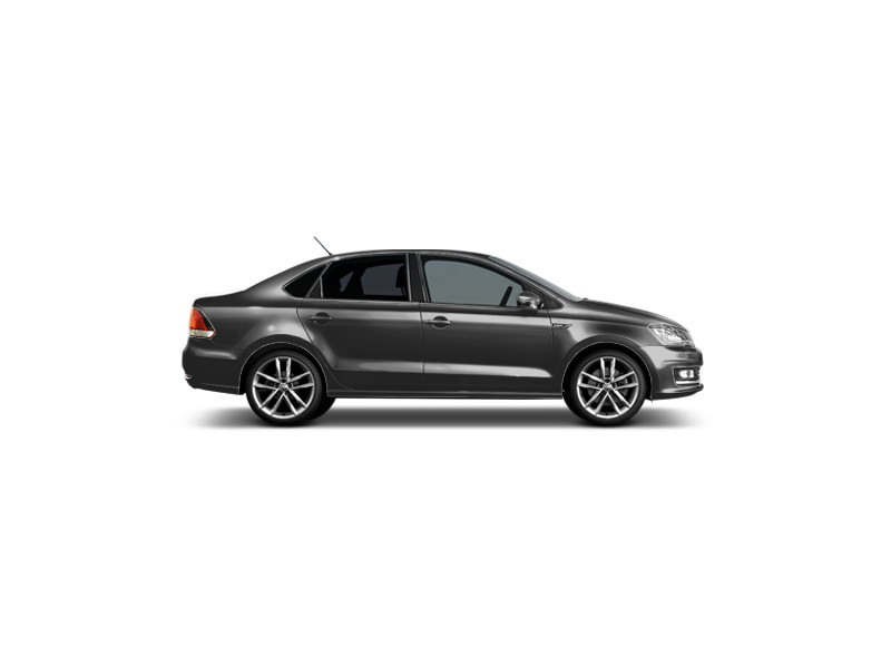 Volkswagen Polo, не металлик, серый «urano»