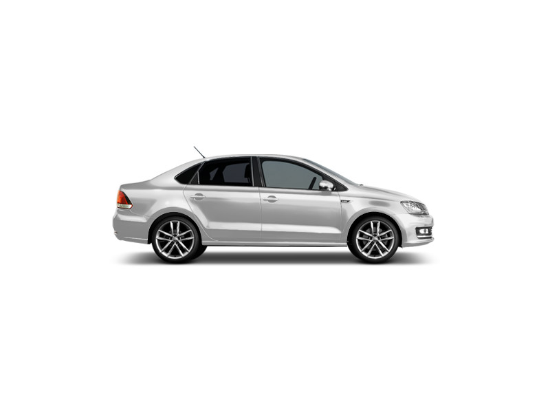 Volkswagen Polo, не металлик, серебристый reflex
