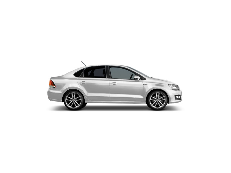 Volkswagen Polo, металлик, серебристый «tungsten»