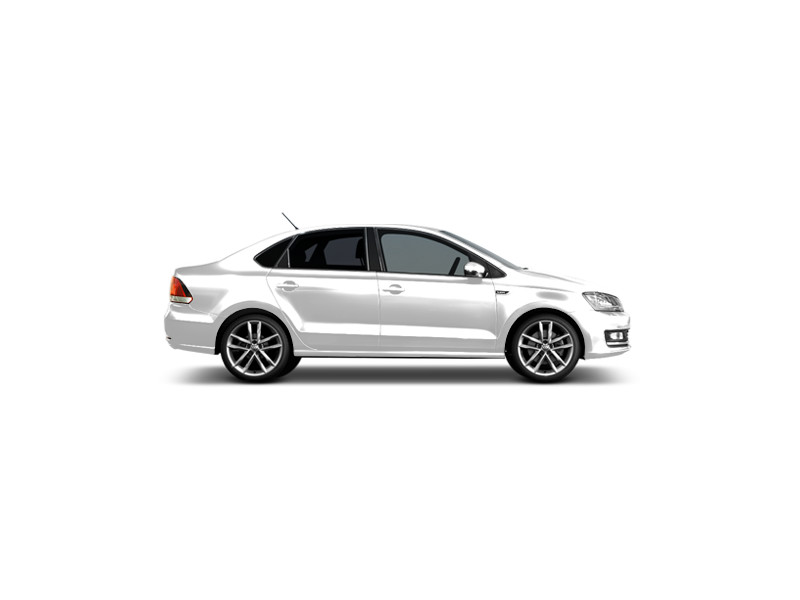 Volkswagen Polo, комбинированный, белый `pure` / черный `deep`, металлик