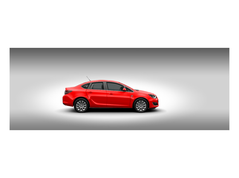 Opel Astra, не металлик, красный (power red)